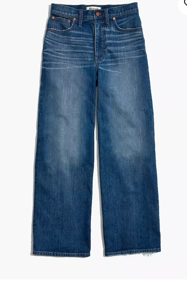 Madewell Wide-Leg Crop Jeans - 25 - Picture 2 of 4